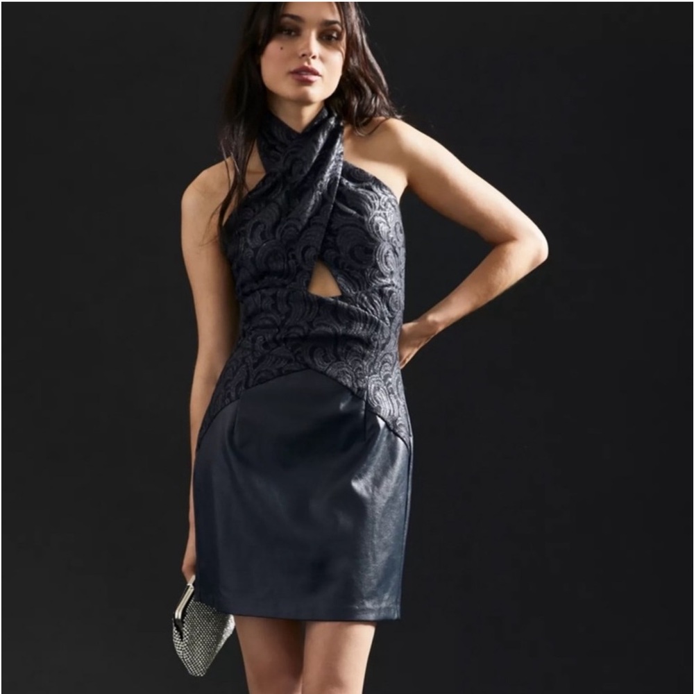 NWT Anthropologie Eva Franco faux leather dress❤️❤️❤️❤️